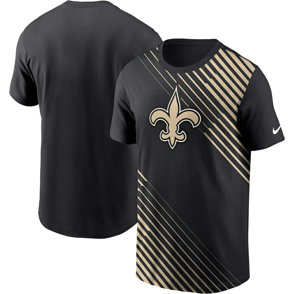 New Orleans Saints Yard Line Fashion Asbury T-Shirt - Black sale