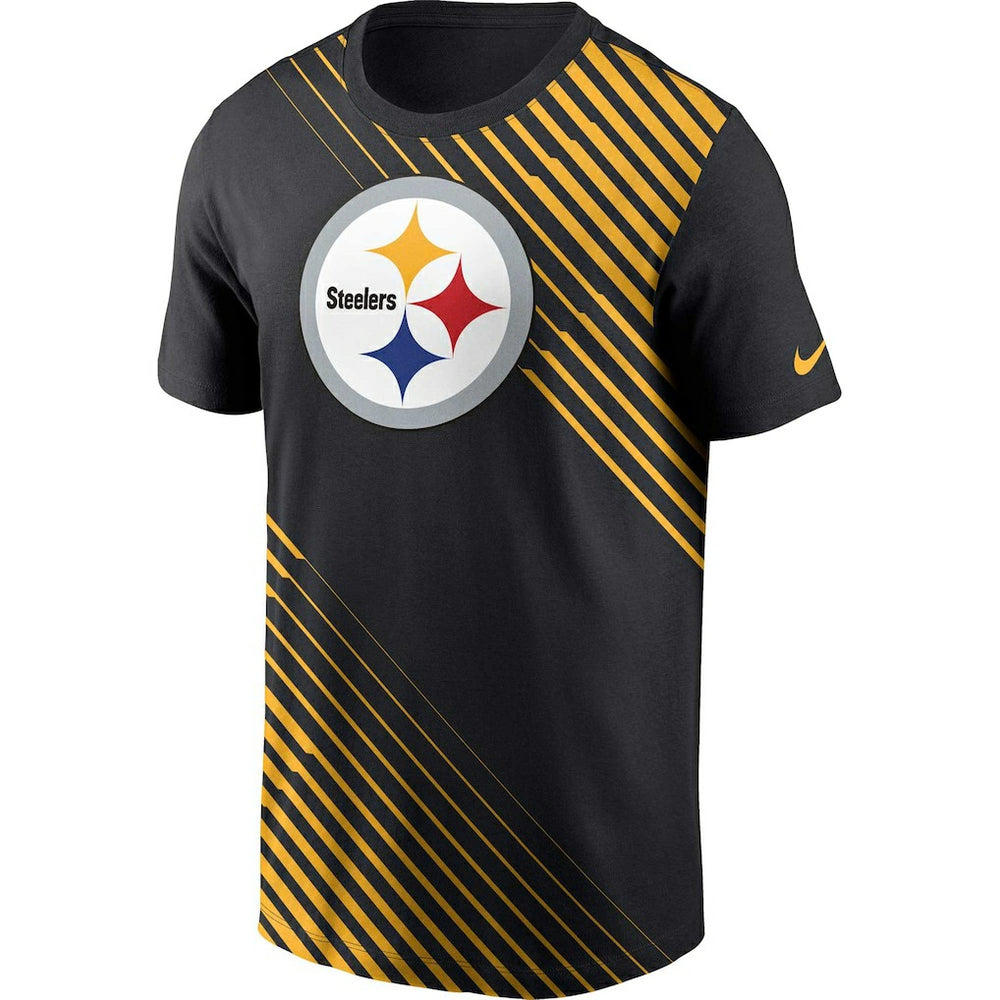 Pittsburgh Steelers Yard Line Fashion Asbury T-Shirt - Black sale
