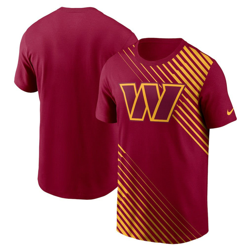 Washington Commanders Yard Line Fashion Asbury T-Shirt - Burgundy on sale