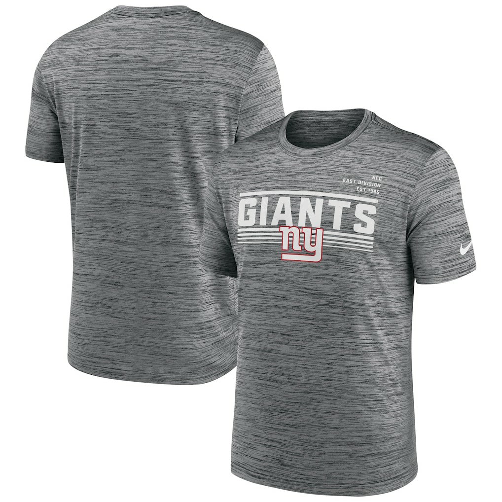 New York Giants Yardline Velocity Performance T-Shirt - Gray sale
