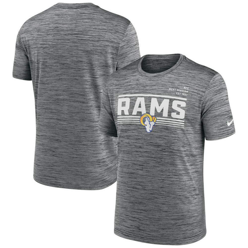Los Angeles Rams Yardline Velocity Performance T-Shirt - Gray on sale
