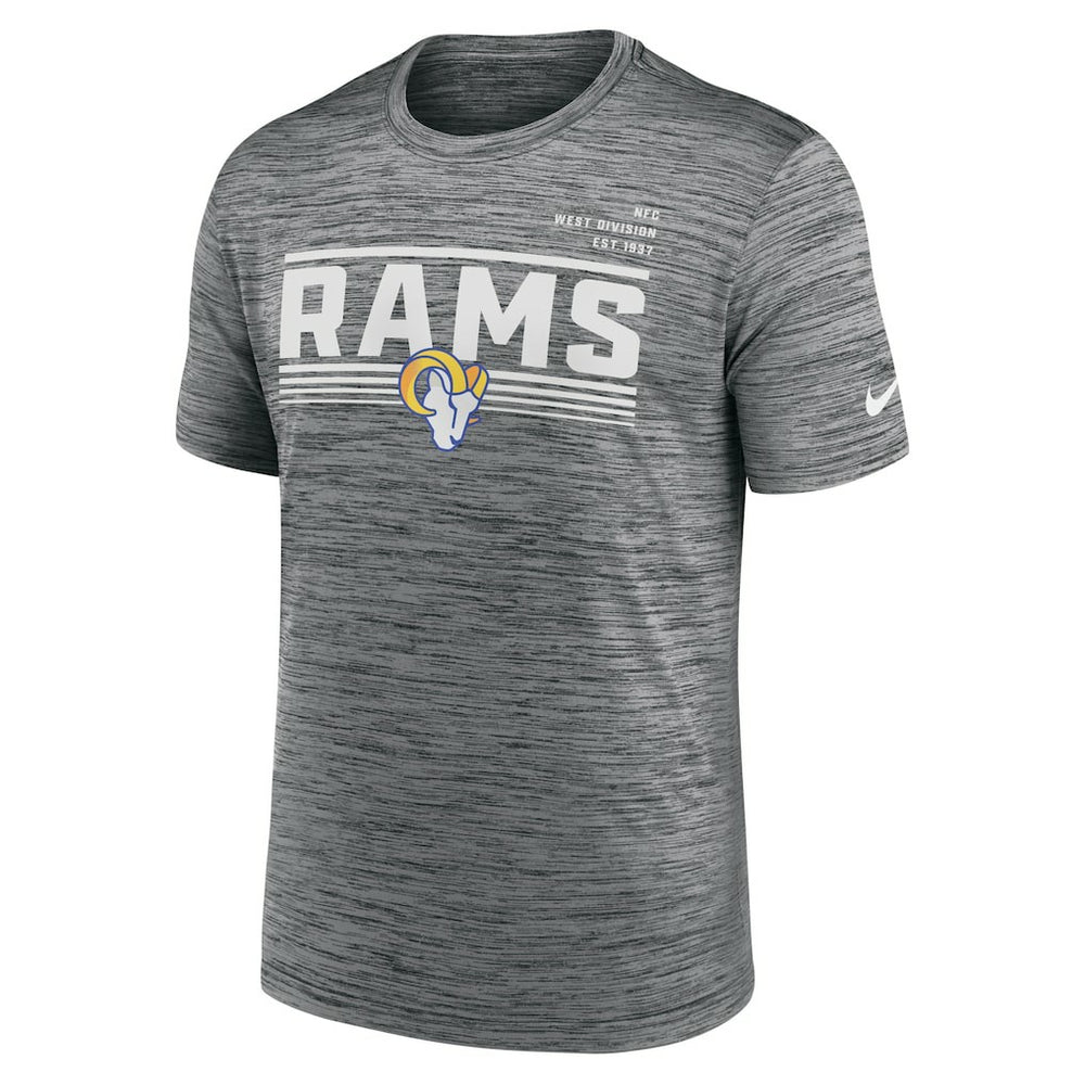 Los Angeles Rams Yardline Velocity Performance T-Shirt - Gray on sale