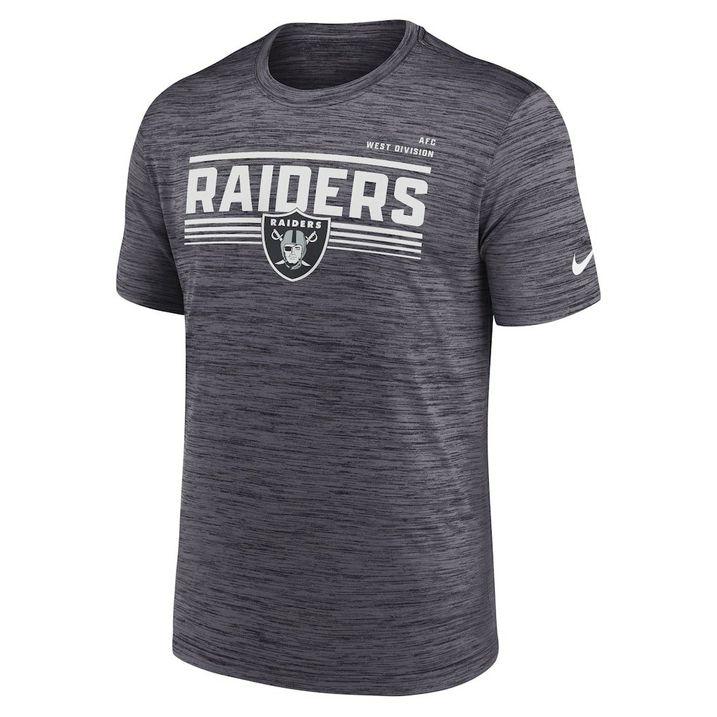 Las Vegas Raiders Yardline Velocity Performance T-Shirt - Anthracite outlet