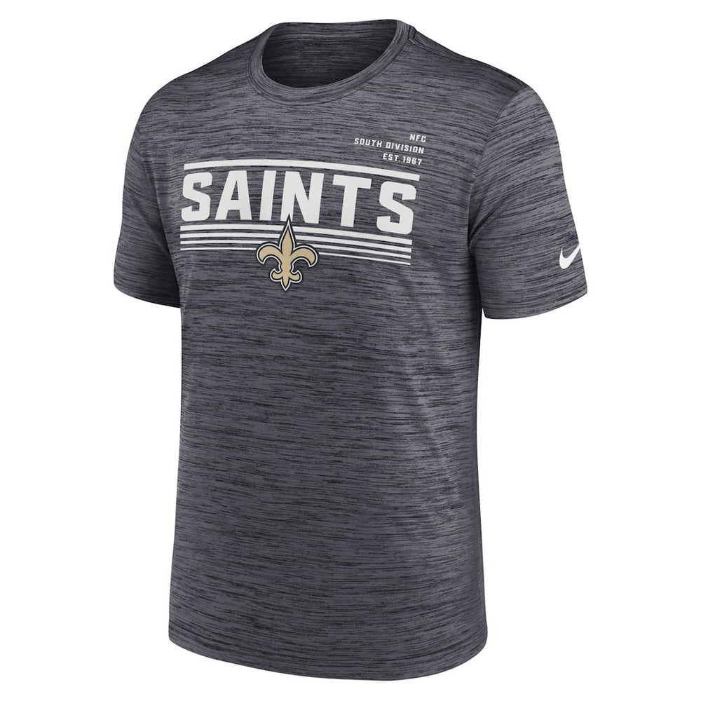 New Orleans Saints Yardline Velocity Performance T-Shirt - Anthracite on sale
