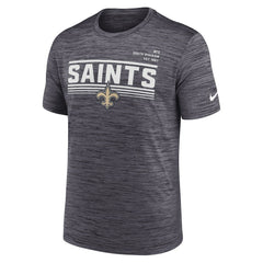 New Orleans Saints Yardline Velocity Performance T-Shirt - Anthracite on sale