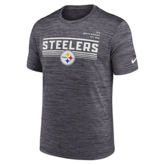 Pittsburgh Steelers Yardline Velocity Performance T-Shirt - Anthracite cheap
