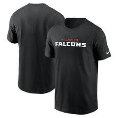Atlanta Falcons Team Wordmark Essential T-Shirt - Black on sale