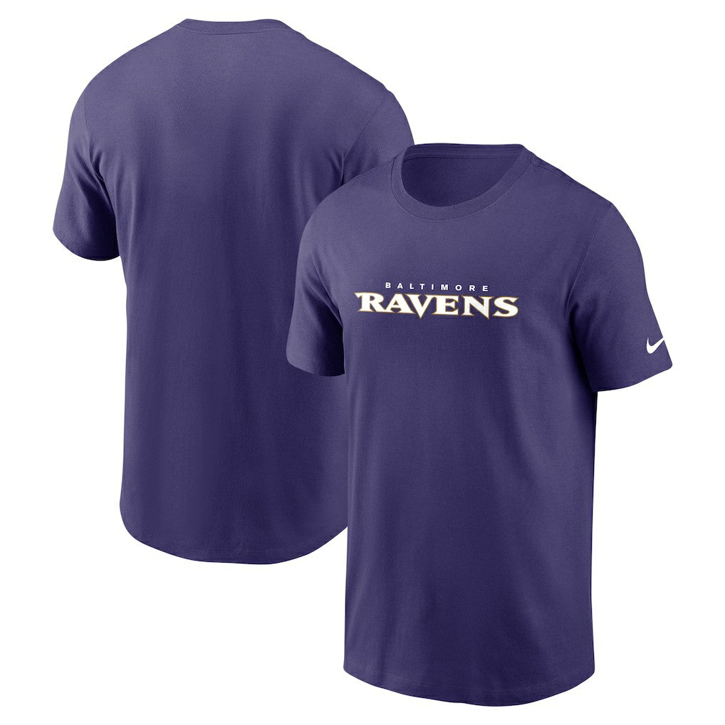 Baltimore Ravens Team Wordmark Essential T-Shirt - Purple for sale
