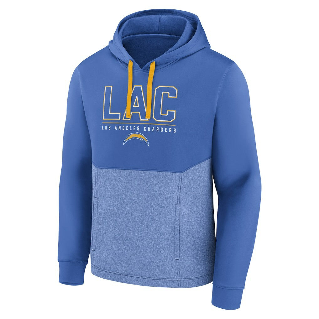 Los Angeles Chargers Successful Tri-Blend Pullover Hoodie - Powder Blue for sale