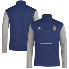 Argentina National Team Crest Long Sleeve Half-Zip Top - Navy sale