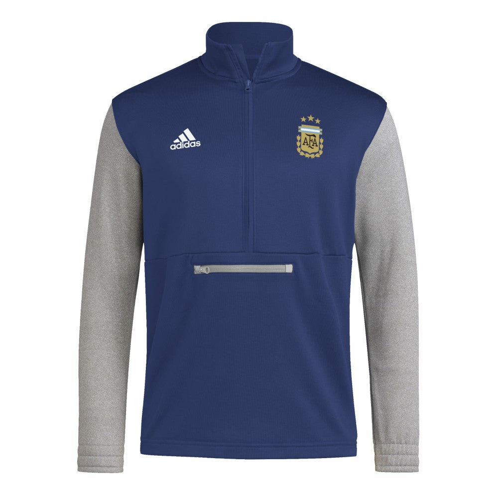 Argentina National Team Crest Long Sleeve Half-Zip Top - Navy sale