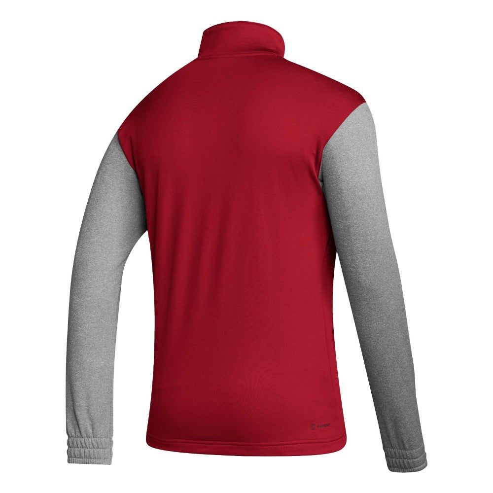 Spain National Team Crest Long Sleeve Half-Zip Top - Red on sale