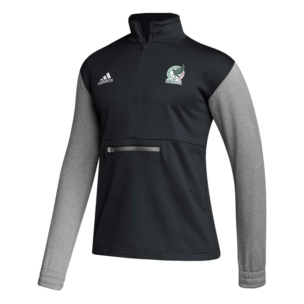 Mexico National Team Crest Long Sleeve Half-Zip Top - Black online