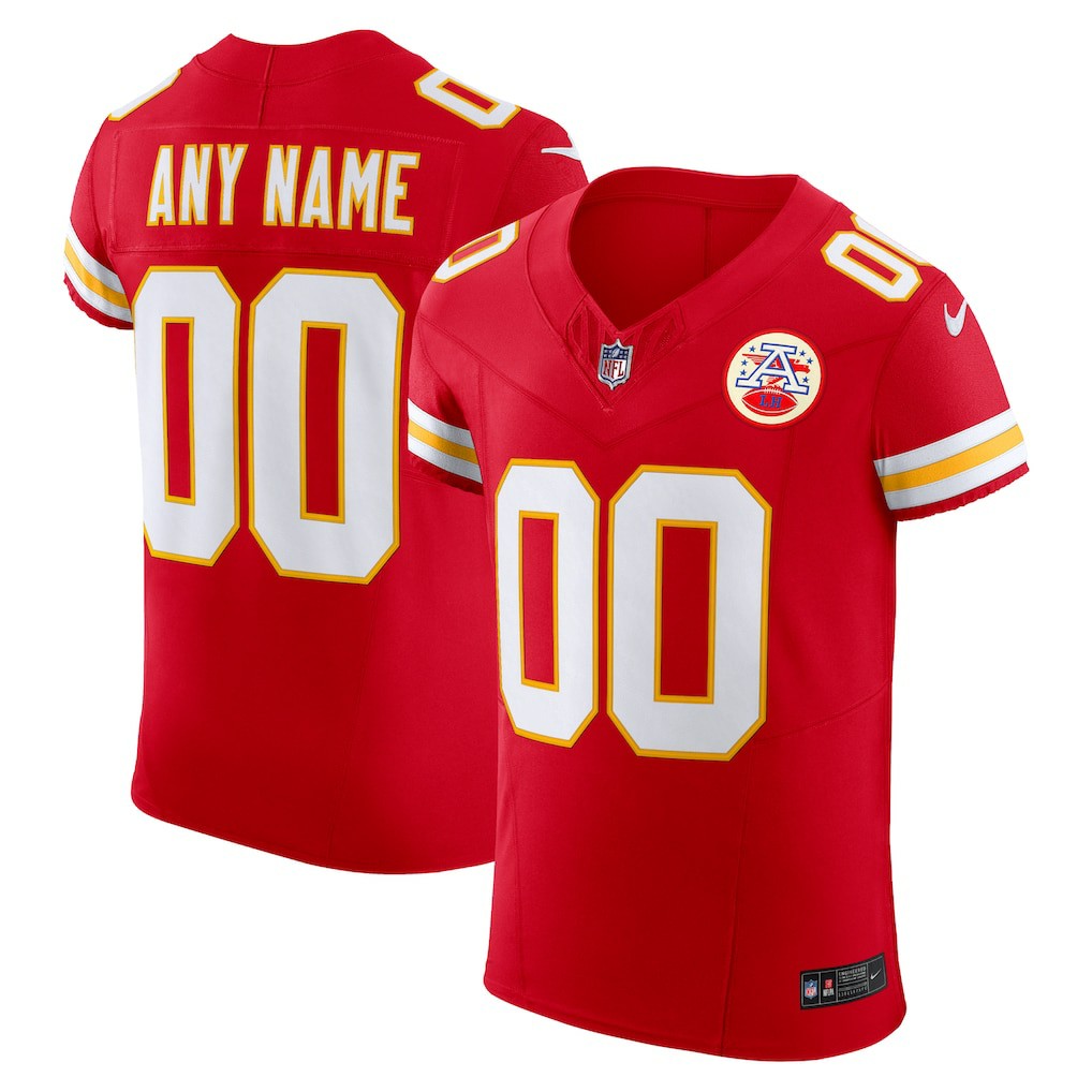 Kansas City Chiefs Vapor F.U.S.E. Elite Custom Jersey - Red online
