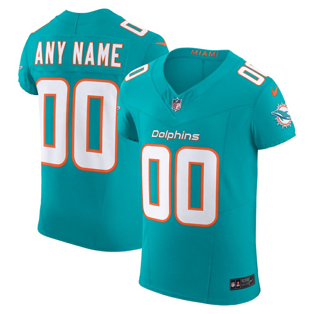 Miami Dolphins Vapor F.U.S.E. Elite Custom Jersey - Aqua cheap