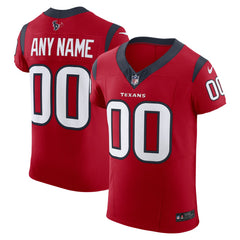 Houston Texans Alternate Vapor F.U.S.E. Elite Custom Jersey - Red on sale
