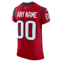 Houston Texans Alternate Vapor F.U.S.E. Elite Custom Jersey - Red on sale