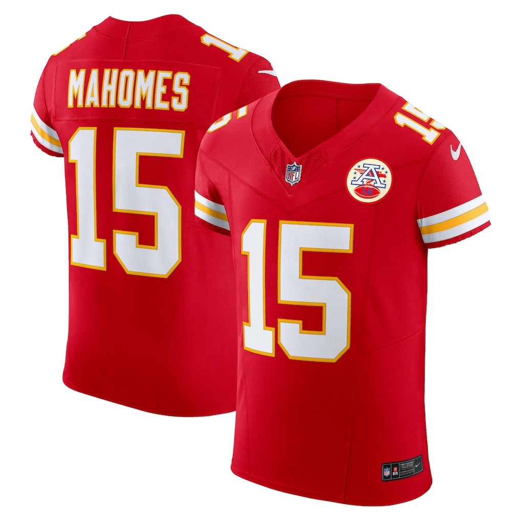 Patrick Mahomes Kansas City Chiefs Vapor F.U.S.E. Elite Jersey - Red for sale
