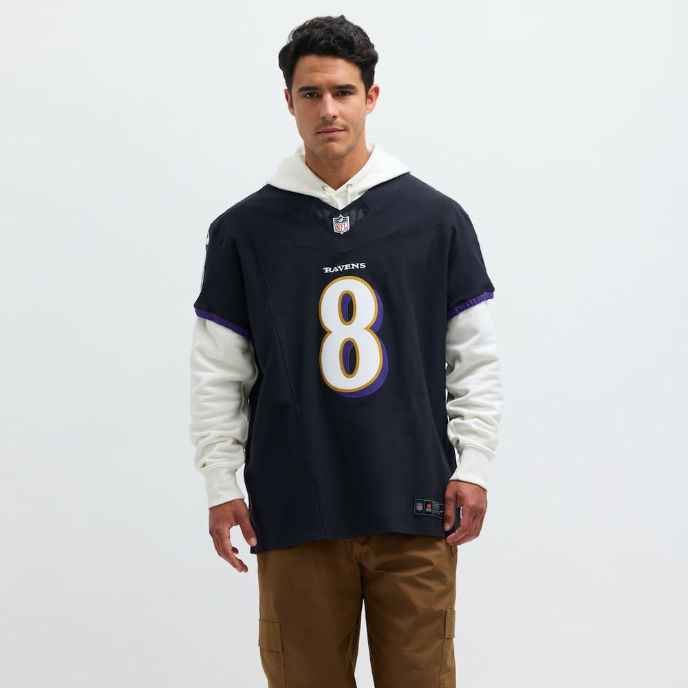 Lamar Jackson Baltimore Ravens Alternate Vapor F.U.S.E. Elite Jersey - Black outlet