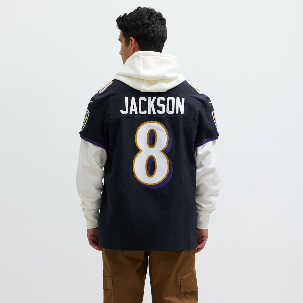 Lamar Jackson Baltimore Ravens Alternate Vapor F.U.S.E. Elite Jersey - Black outlet
