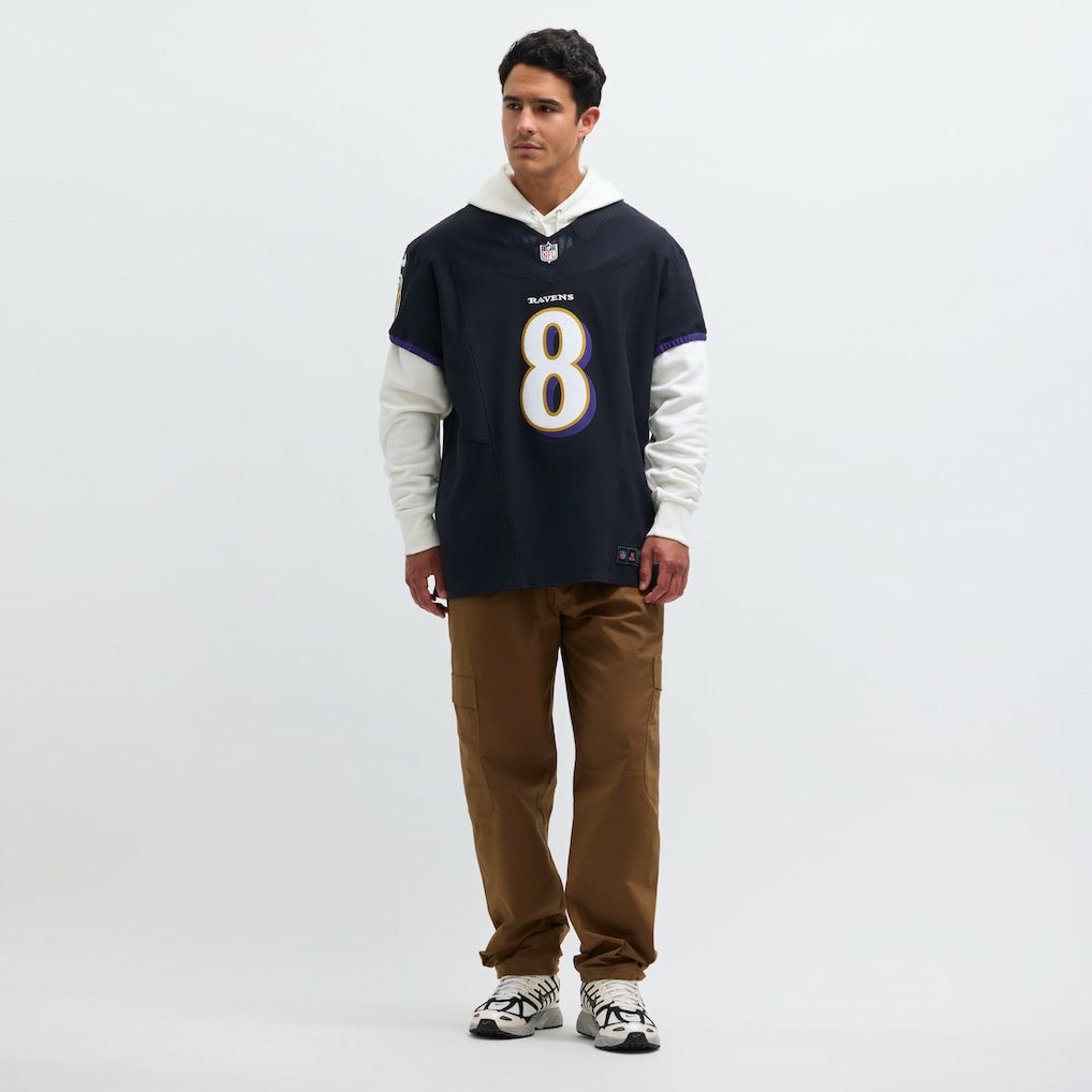 Lamar Jackson Baltimore Ravens Alternate Vapor F.U.S.E. Elite Jersey - Black outlet