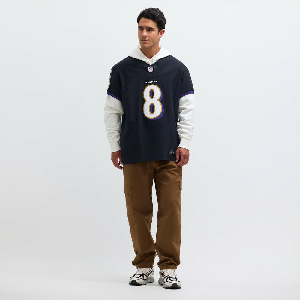 Lamar Jackson Baltimore Ravens Alternate Vapor F.U.S.E. Elite Jersey - Black outlet