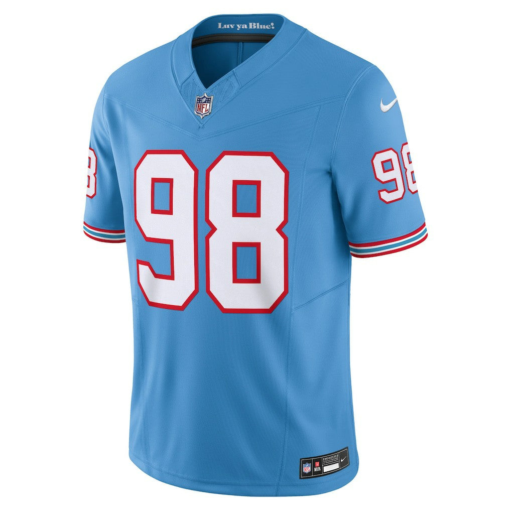 Jeffery Simmons Tennessee Titans Vapor F.U.S.E. Limited Jersey - Light Blue online