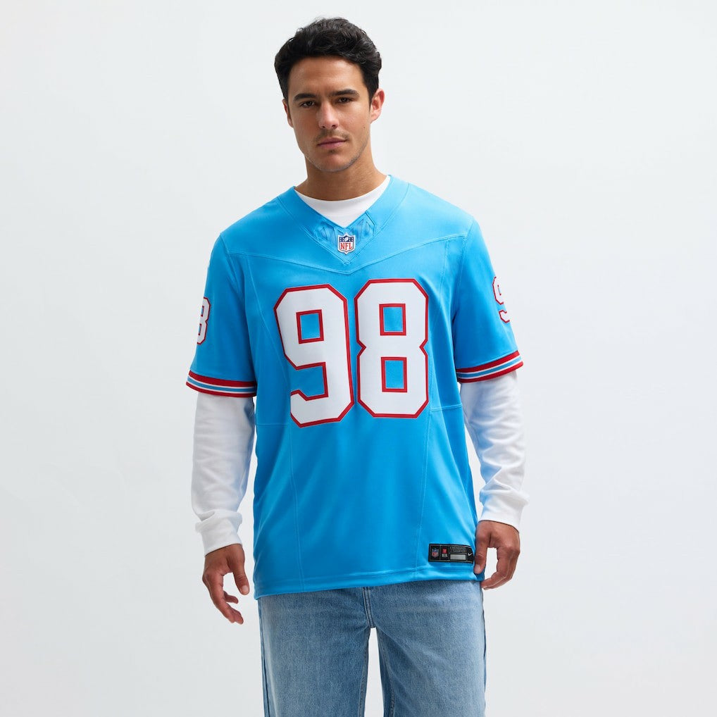 Jeffery Simmons Tennessee Titans Vapor F.U.S.E. Limited Jersey - Light Blue online