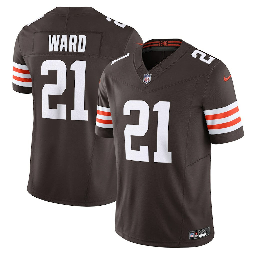 Denzel Ward Cleveland Browns Vapor F.U.S.E. Limited Jersey - Brown for sale