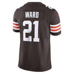 Denzel Ward Cleveland Browns Vapor F.U.S.E. Limited Jersey - Brown for sale