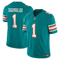 Tua Tagovailoa Miami Dolphins Vapor F.U.S.E. Limited Jersey - Aqua online