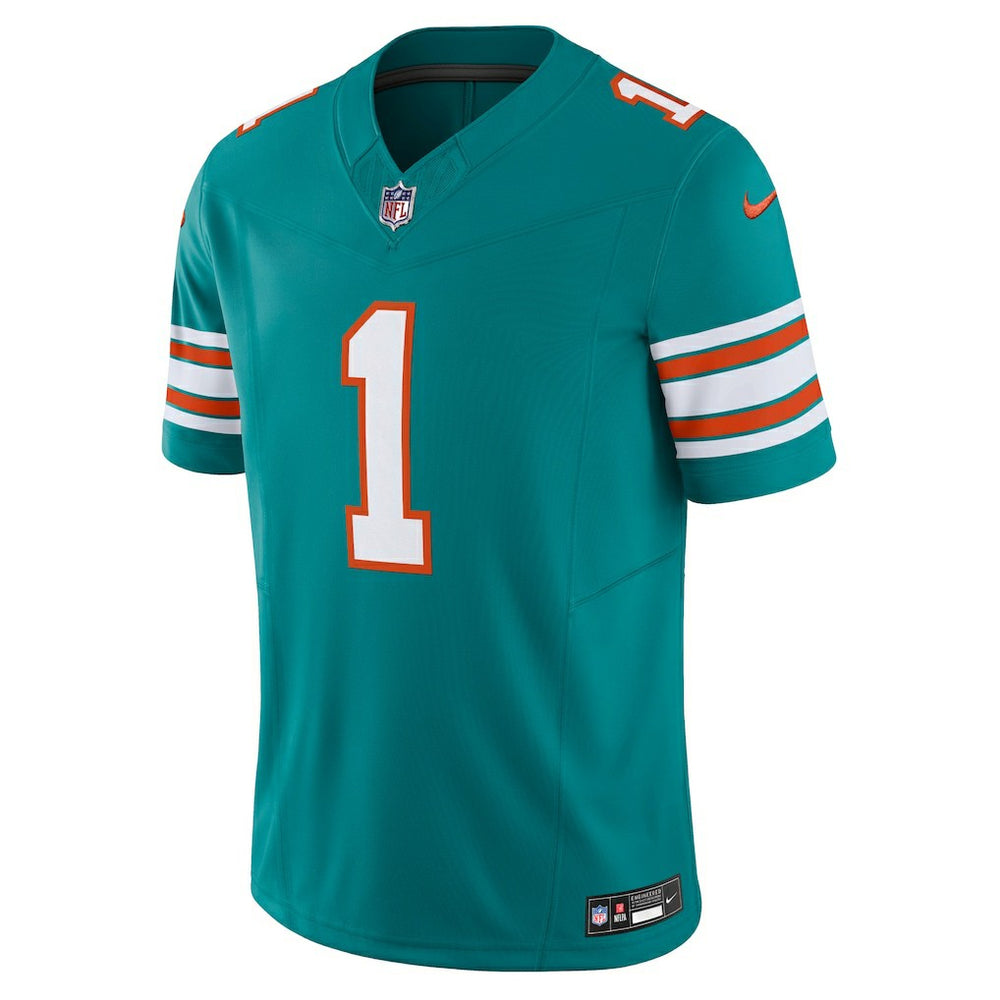 Tua Tagovailoa Miami Dolphins Vapor F.U.S.E. Limited Jersey - Aqua online
