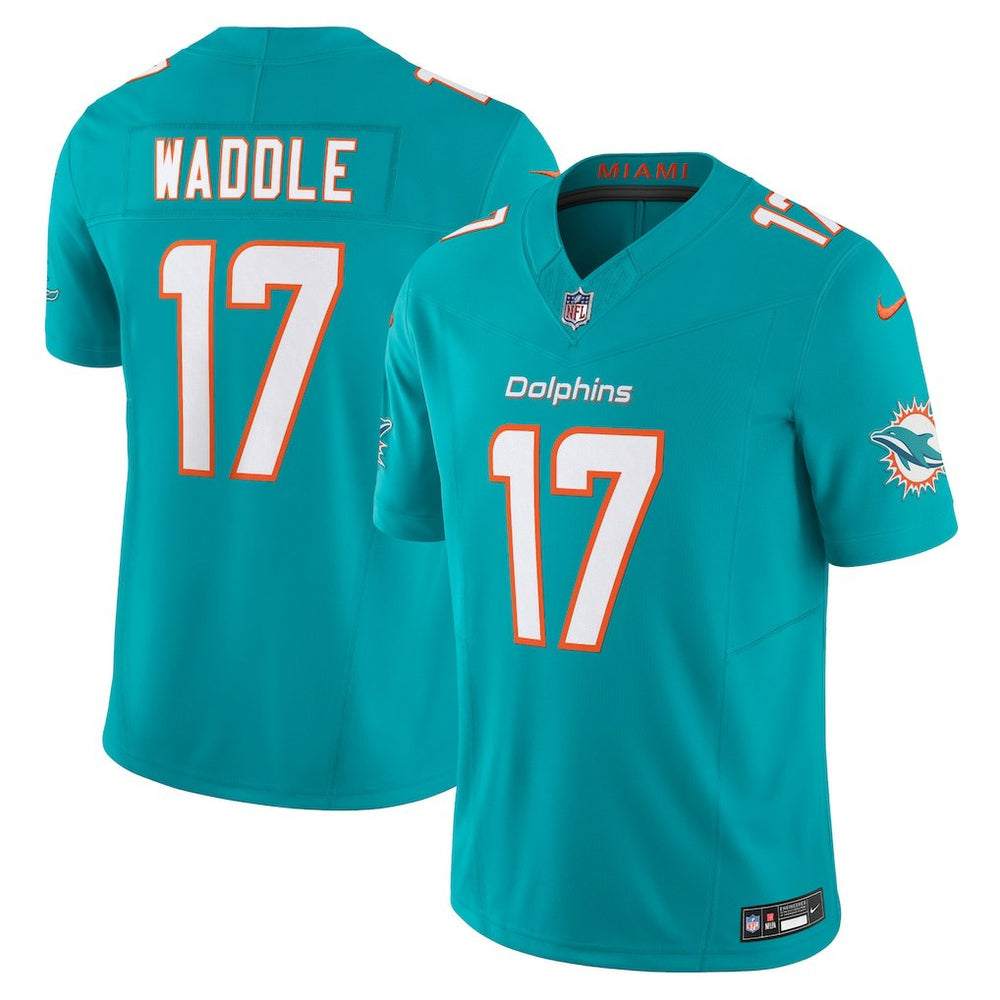 Jaylen Waddle Miami Dolphins Vapor F.U.S.E. Limited Jersey - Aqua sale