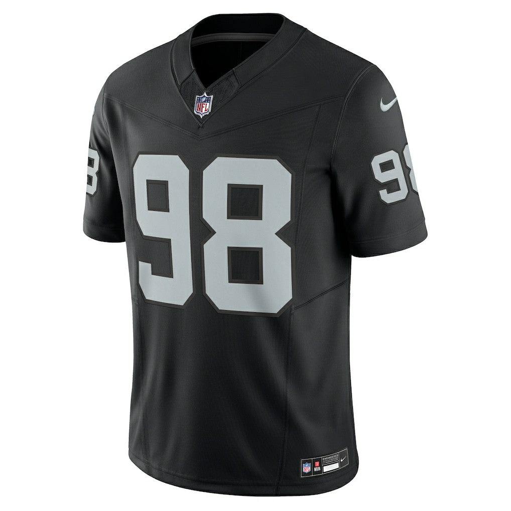 Maxx Crosby Las Vegas Raiders Vapor F.U.S.E. Limited Jersey - Black outlet