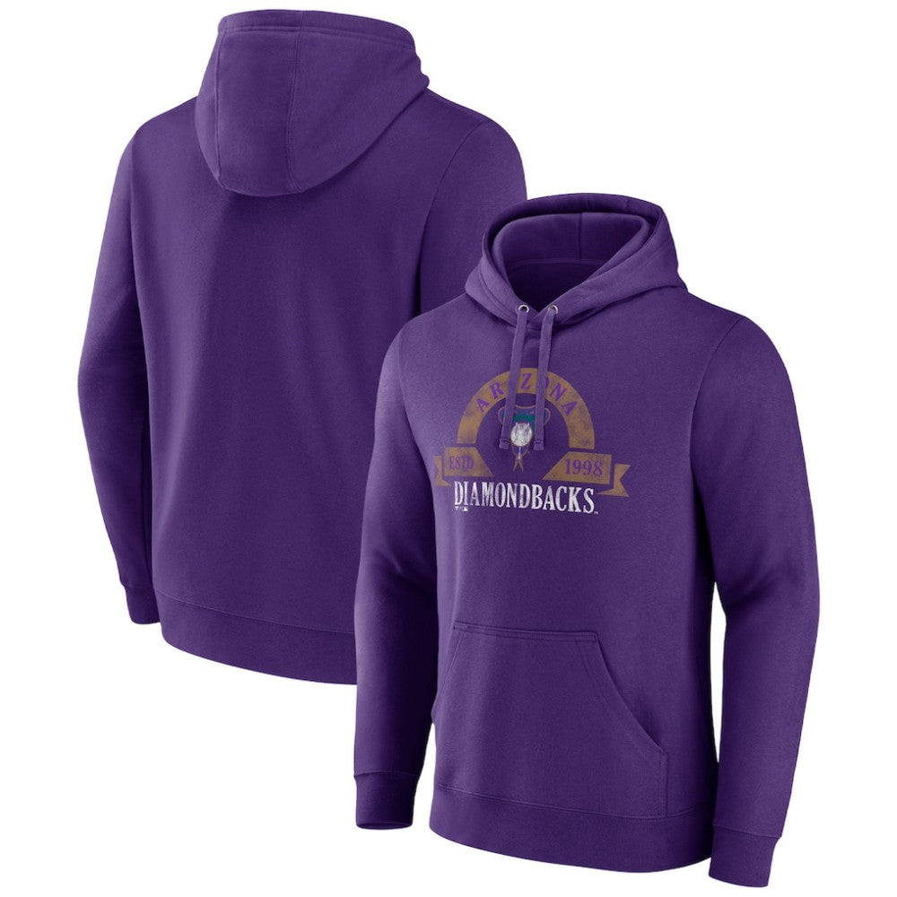 Arizona Diamondbacks Majestic Utility Pullover Hoodie Purple