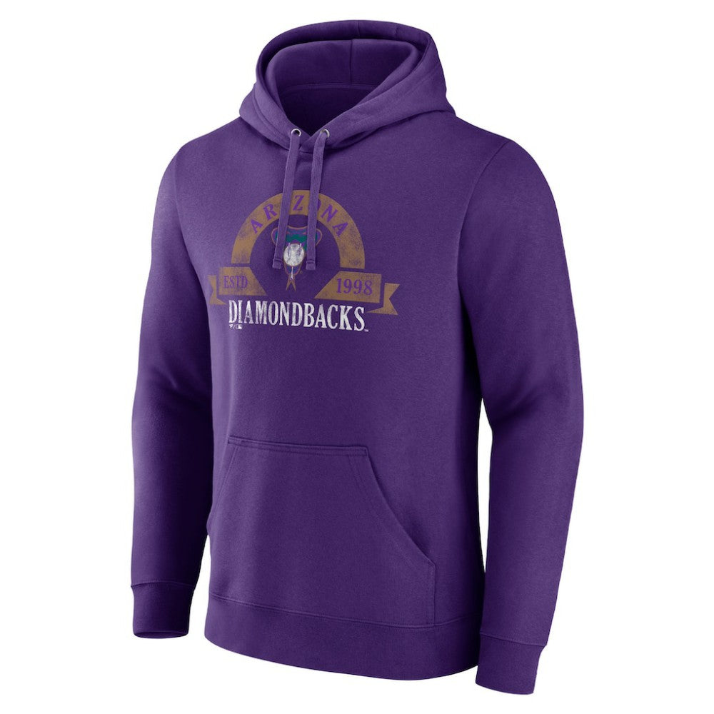 Arizona Diamondbacks Majestic Utility Pullover Hoodie Purple