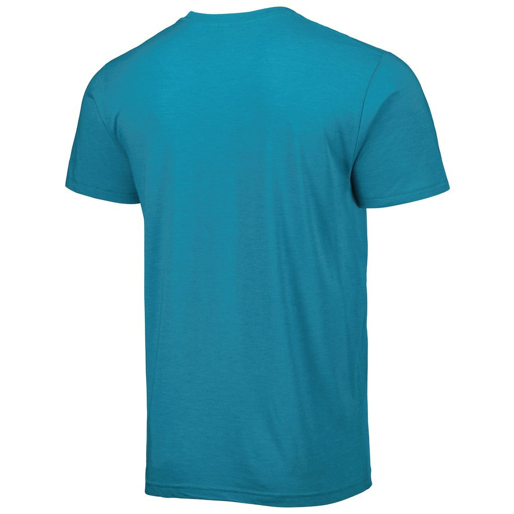 Fred Taylor Jacksonville Jaguars Homage Unisex Caricature Retired Player Tri-Blend T-Shirt - Teal for sale