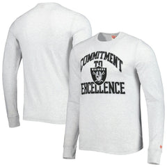 Las Vegas Raiders Homage Hyper Local Tri-Blend Long Sleeve T-Shirt - Ash online