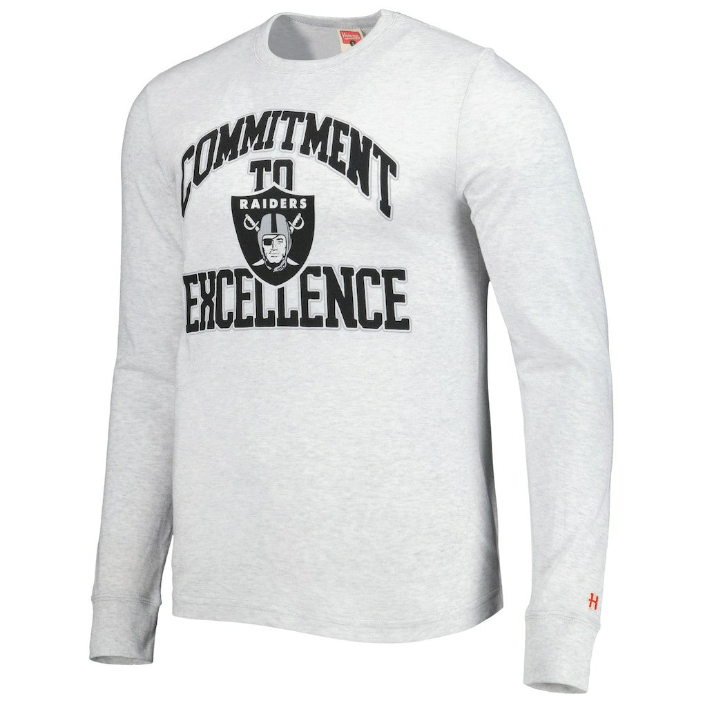Las Vegas Raiders Homage Hyper Local Tri-Blend Long Sleeve T-Shirt - Ash online