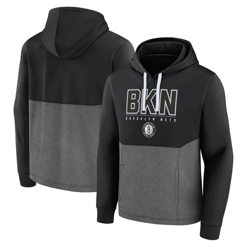 Brooklyn Nets Successful Tri-Blend Pullover Hoodie - Black shop