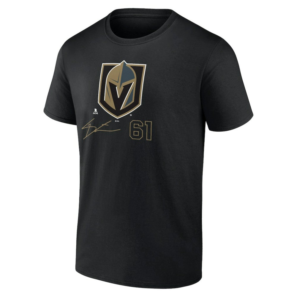 Mark Stone Vegas Golden Knights Fanatics Name and Number T-Shirt - Black T-shirts