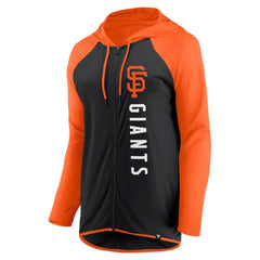San Francisco Giants Women's Forever Fan Full-Zip Hoodie Jacket Black/Orange