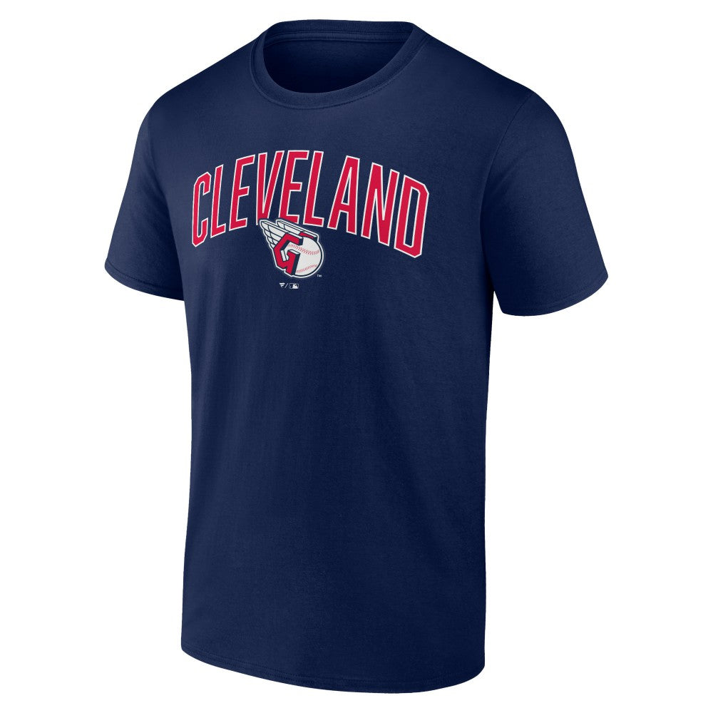 Cleveland Guardians Arch T-Shirt & Shorts Combo Set Navy/Heather Gray