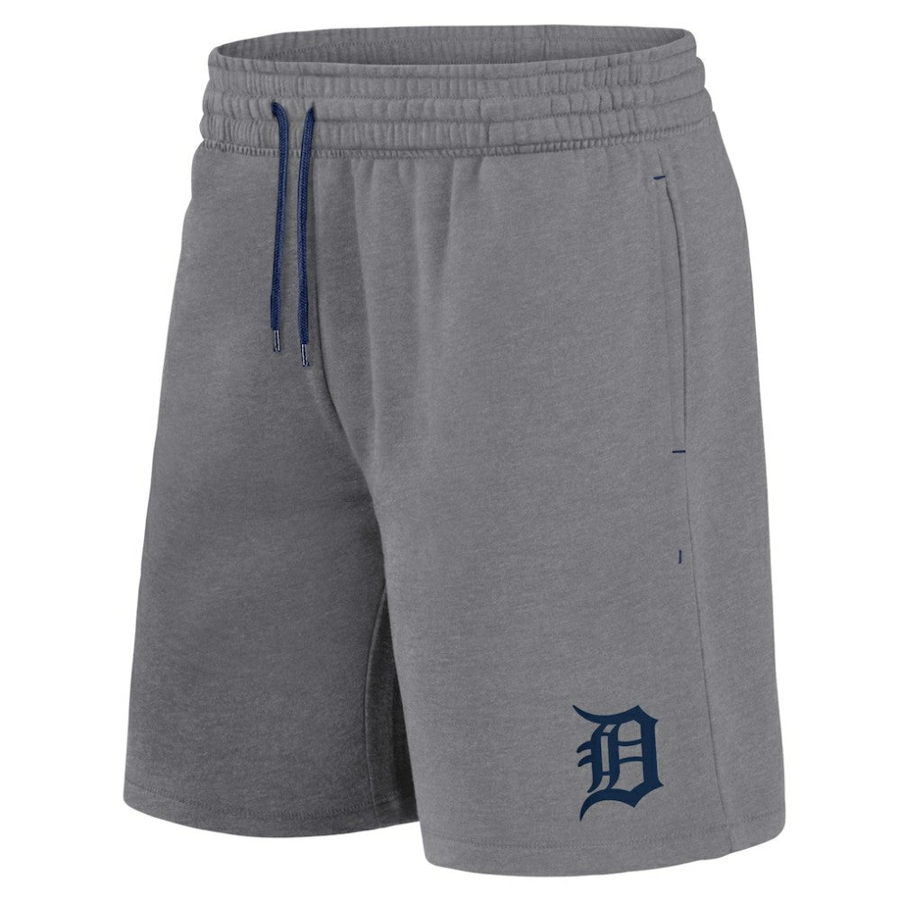 Detroit Tigers Arch T-Shirt & Shorts Combo Set Navy/Heather Gray