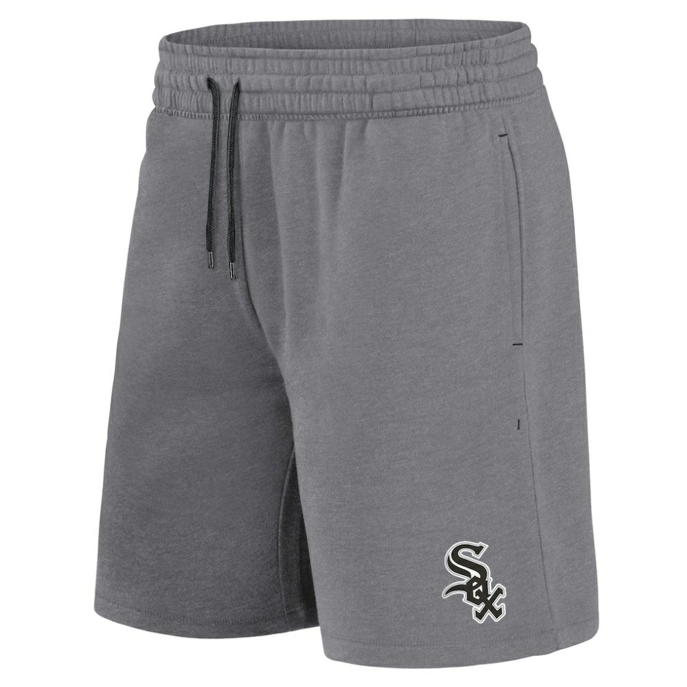 Chicago White Sox Arch T-Shirt & Shorts Combo Set Black/Heather Gray