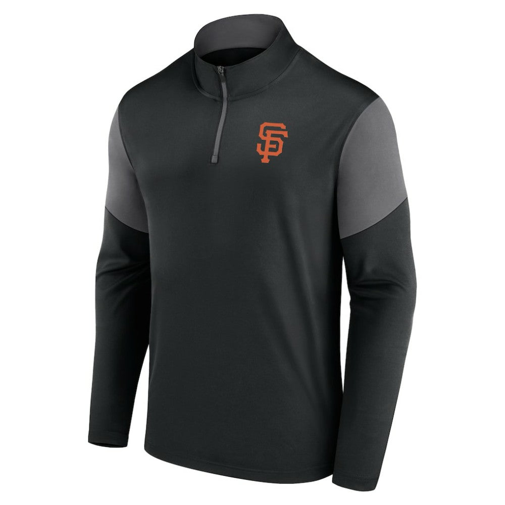 San Francisco Giants Logo Quarter-Zip Top Black
