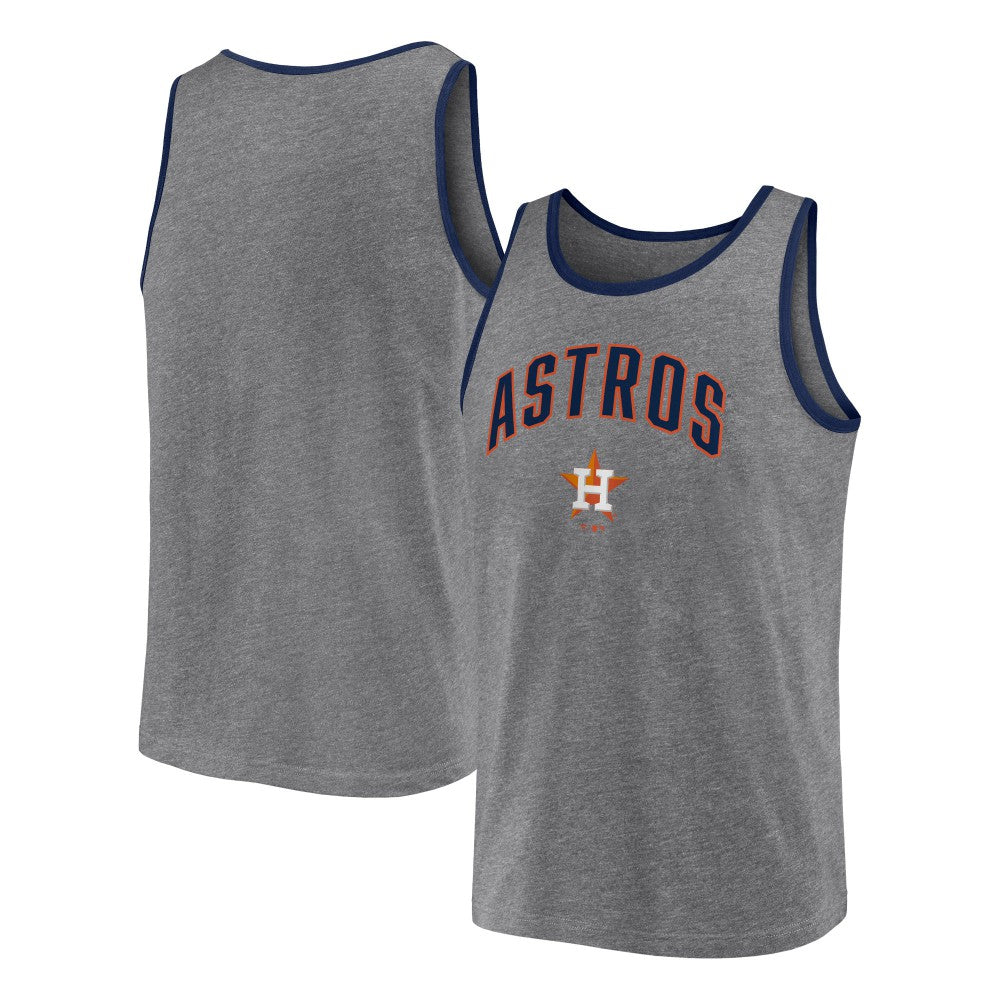 Houston Astros Primary Tank Top Heather Gray