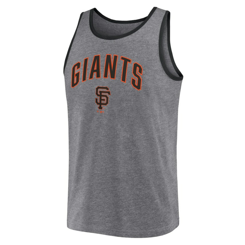 San Francisco Giants Primary Tank Top Heather Gray