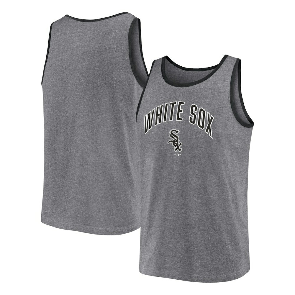 Chicago White Sox Primary Tank Top Heather Gray
