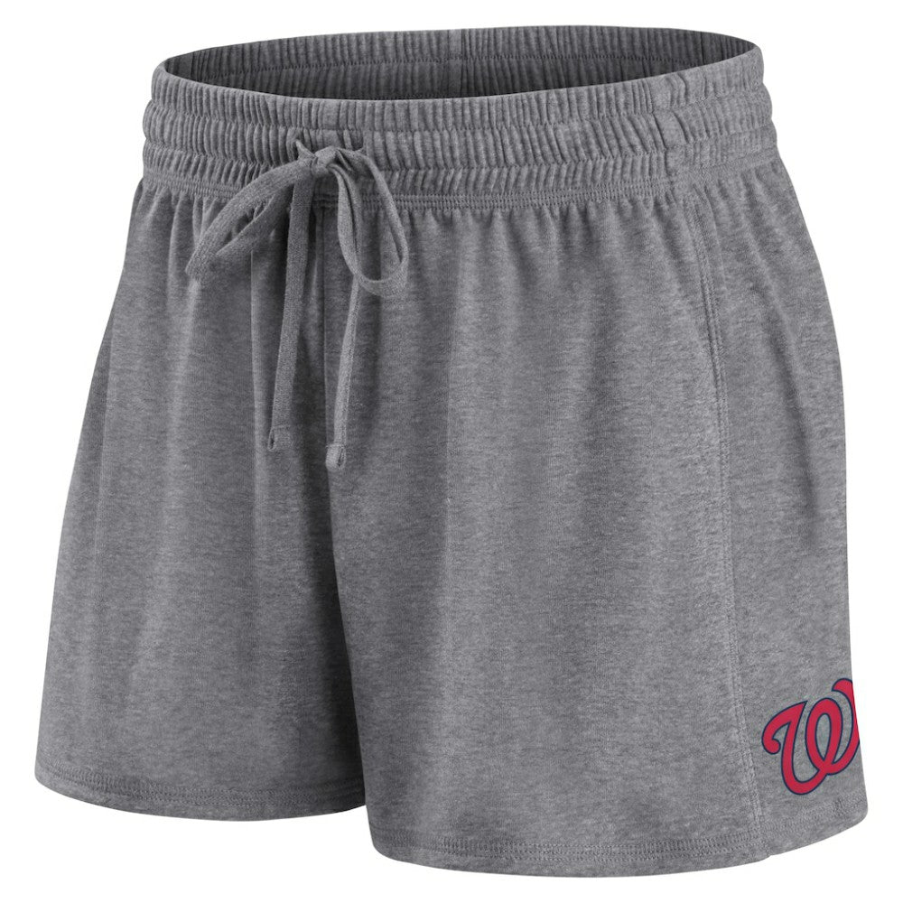 Washington Nationals Women's Script T-Shirt & Shorts Combo Set Red/Gray